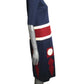 1970s Navy Appliqué Shift Dress, Size-6