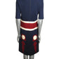 1970s Navy Appliqué Shift Dress, Size-6