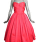 EMMA DOMB - 1950s Satin Rhinestone Party Dress, Size- 4