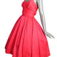 EMMA DOMB - 1950s Satin Rhinestone Party Dress, Size- 4