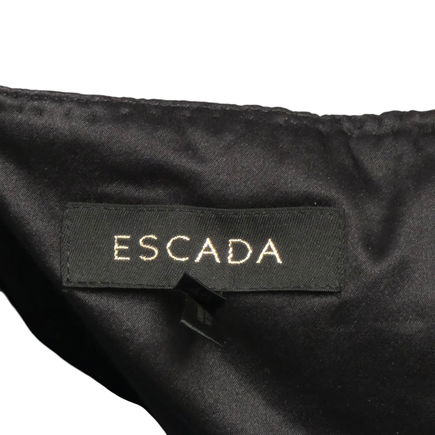ESCADA - 2010s Silver & Black Beaded Evening Gown, Size 10
