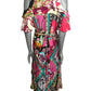 Printed Ruffle Maxi Dress, Size 10