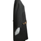 GEOFFREY BEENE - 1986 Black Wool Lesage Embroidered Coat, Size-10