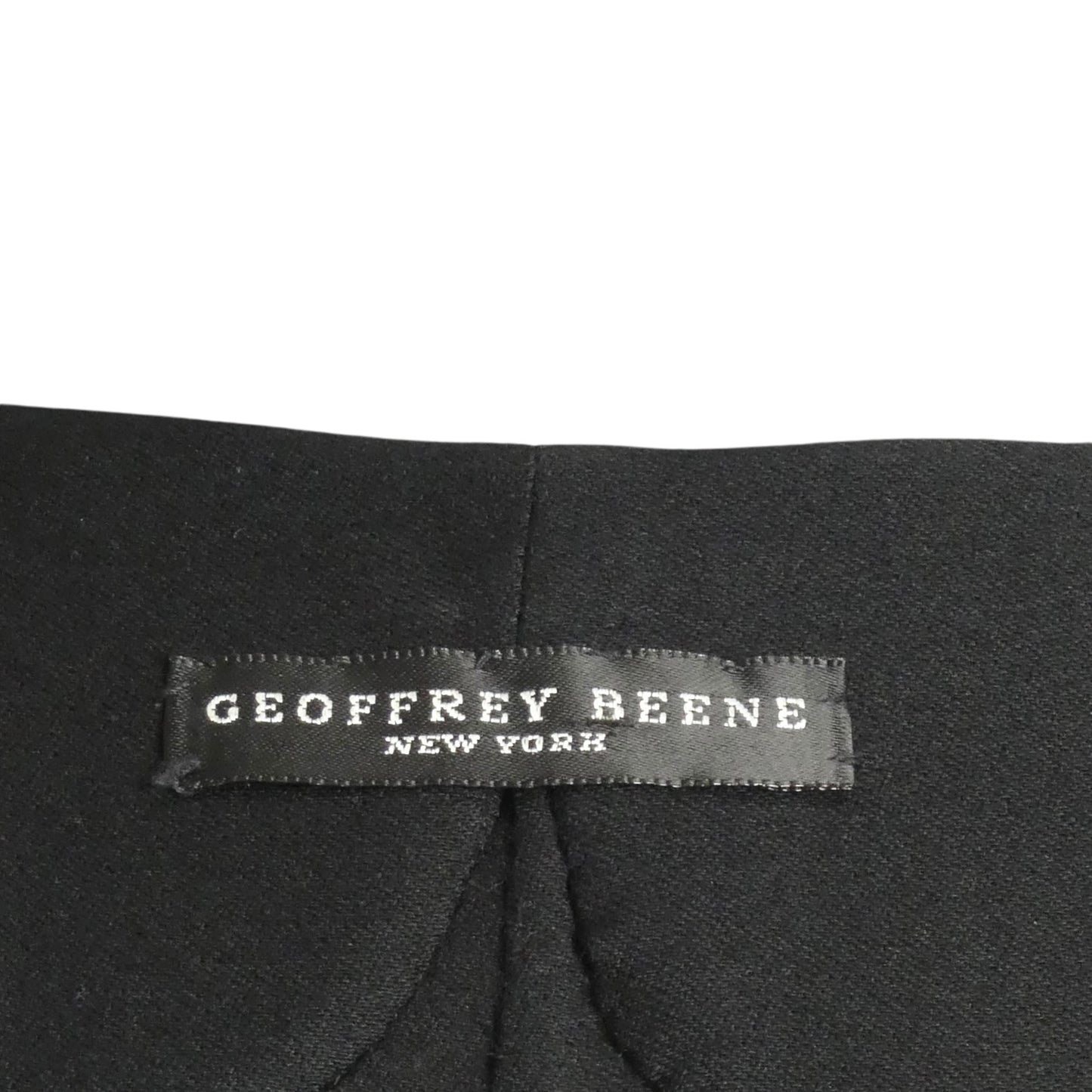 GEOFFREY BEENE - 1986 Black Wool Lesage Embroidered Coat, Size-10