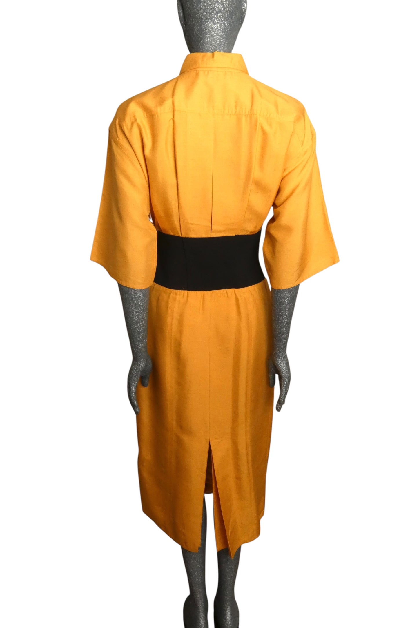 GIANFRANCO FERRE - 1980s Silk Corseted Dress, Size-8