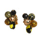 HATTIE CARNEGIE - 1950s Bead Earrings
