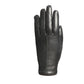 HERMES - Vintage Black Leather & Suede Gloves, Size-6