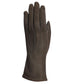 HERMES - Vintage Brown Leather & Suede Gloves, Size 6 1/2