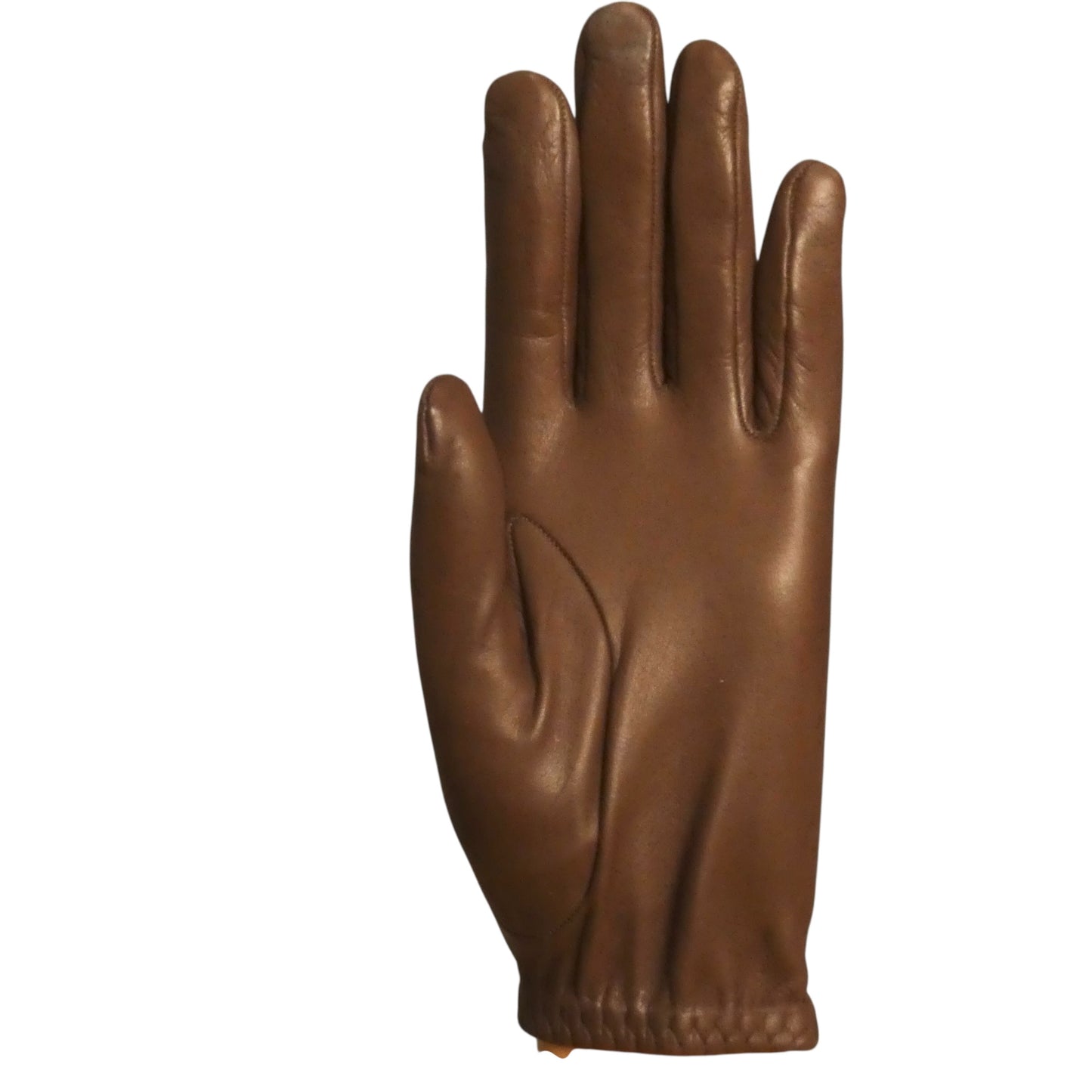 HERMES - Vintage Brown Leather Gloves, Size 6 1/2
