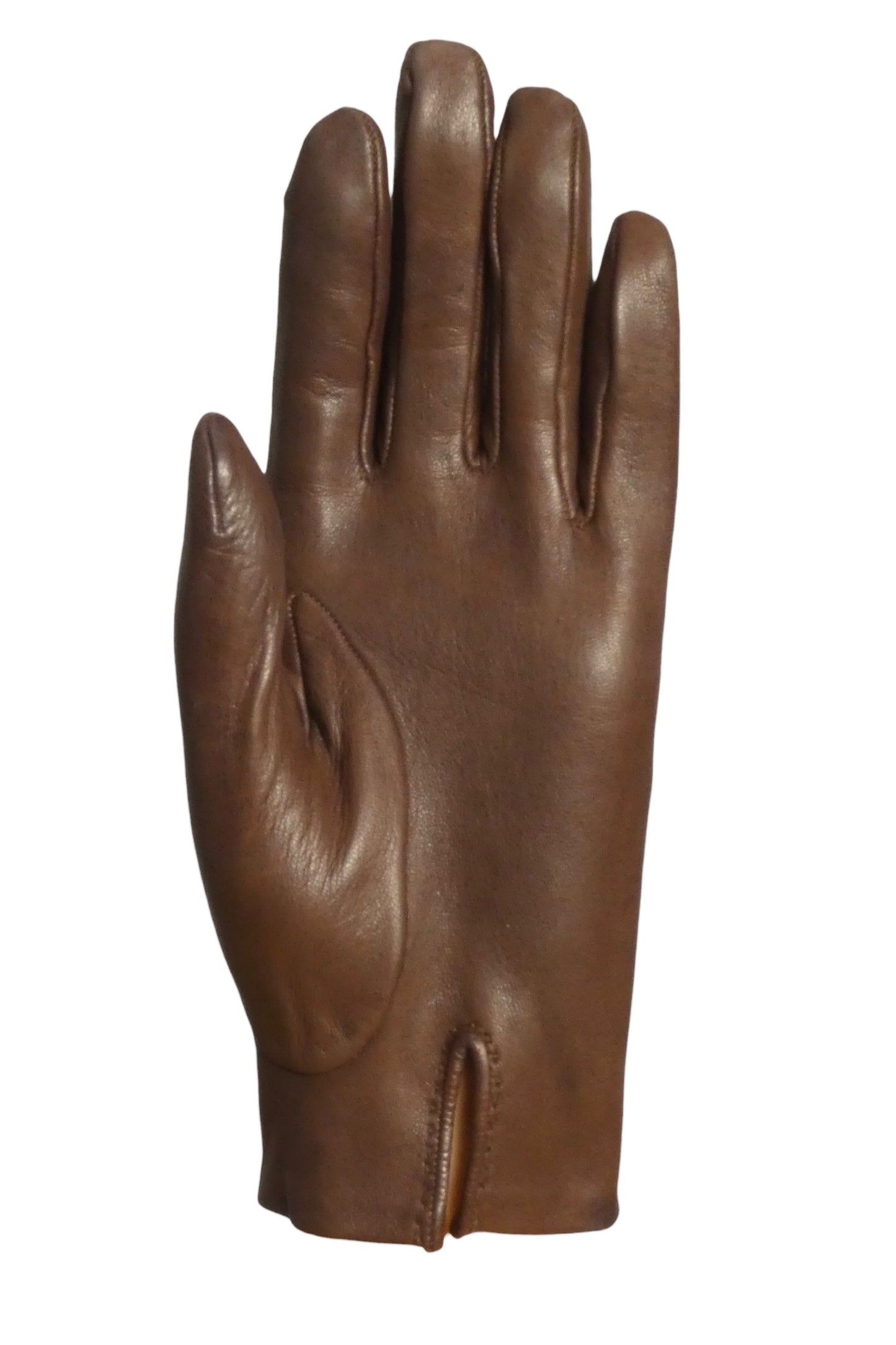 HERMES - Vintage Brown Woven Leather Gloves, Size-6 1/2