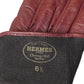 HERMES - Vintage Woven Leather Gloves, Size-6 1/2