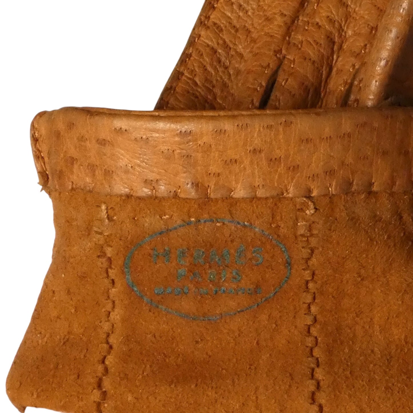 HERMES - Vintage Leather Serie Gloves, Size 6 1/2