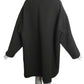 ISAAC MIZRAHI - 1990s Black Wool & Velveteen Coat, Size-Small