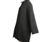 ISAAC MIZRAHI - 1990s Black Wool & Velveteen Coat, Size-Small