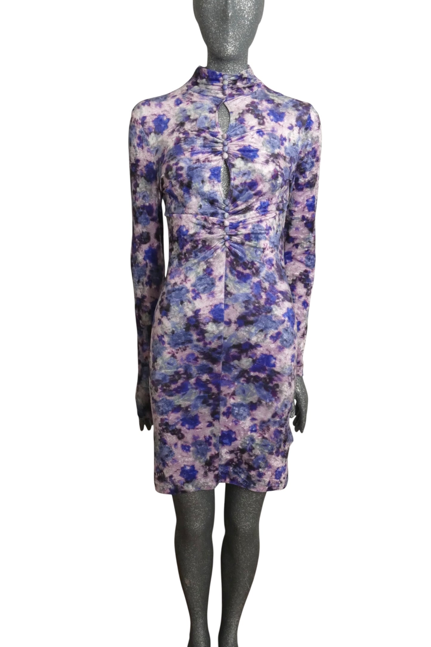 ISABEL MARANT-2022 Printed Velvet Dress, Size-6