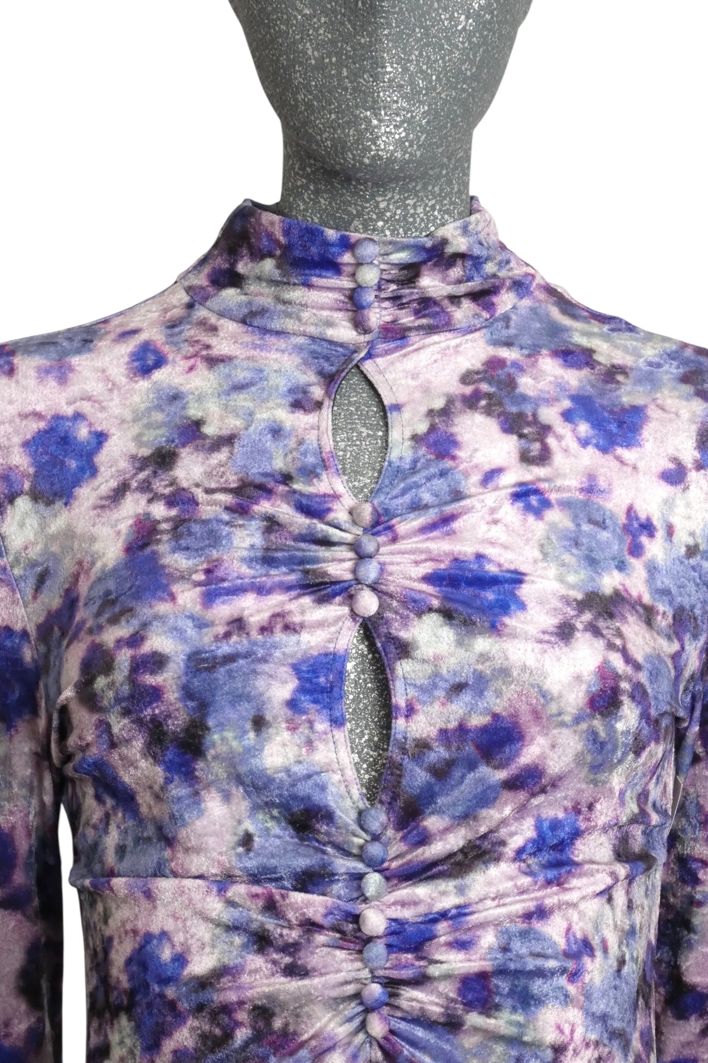 ISABEL MARANT-2022 Printed Velvet Dress, Size-6