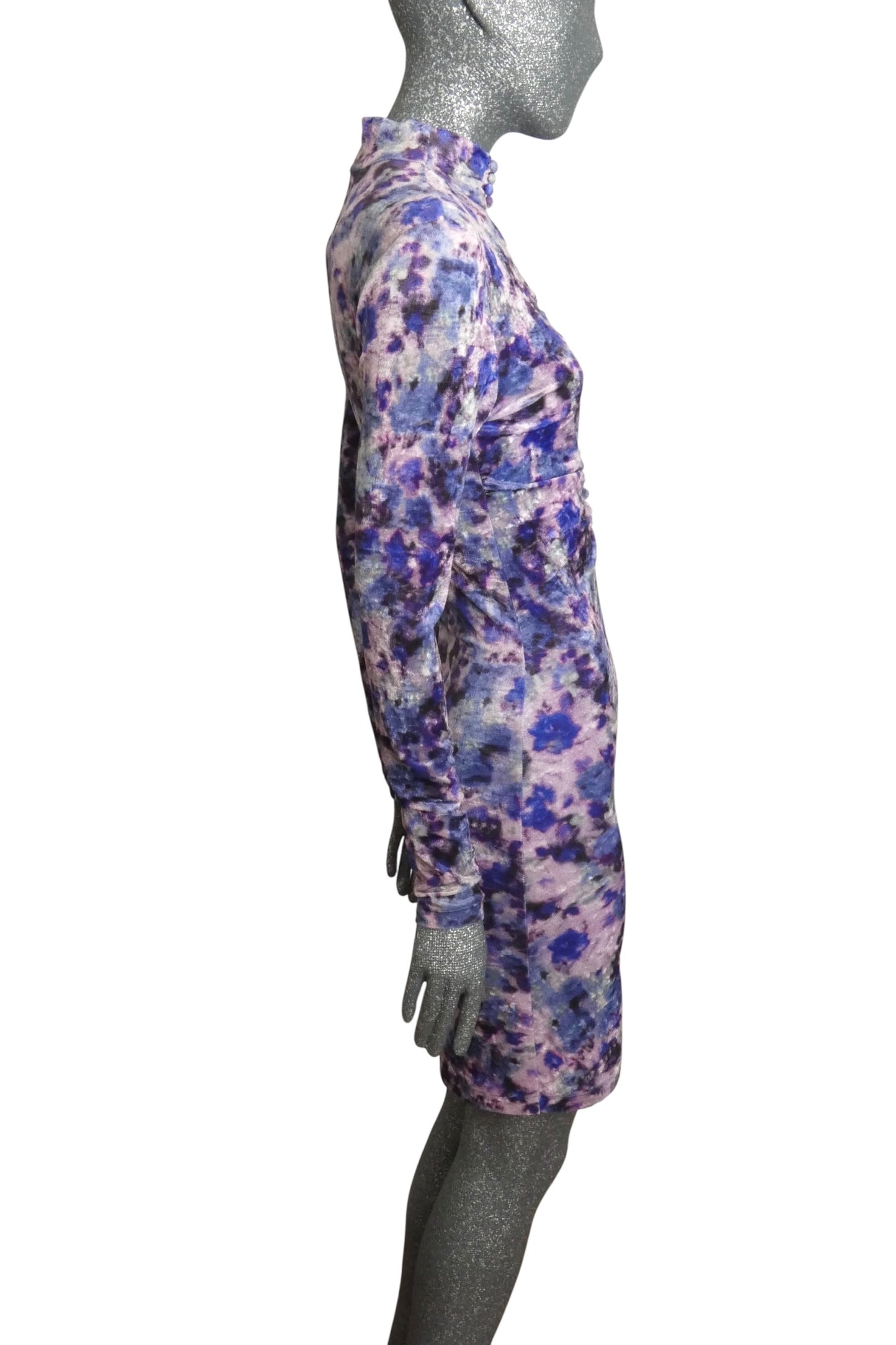 ISABEL MARANT-2022 Printed Velvet Dress, Size-6