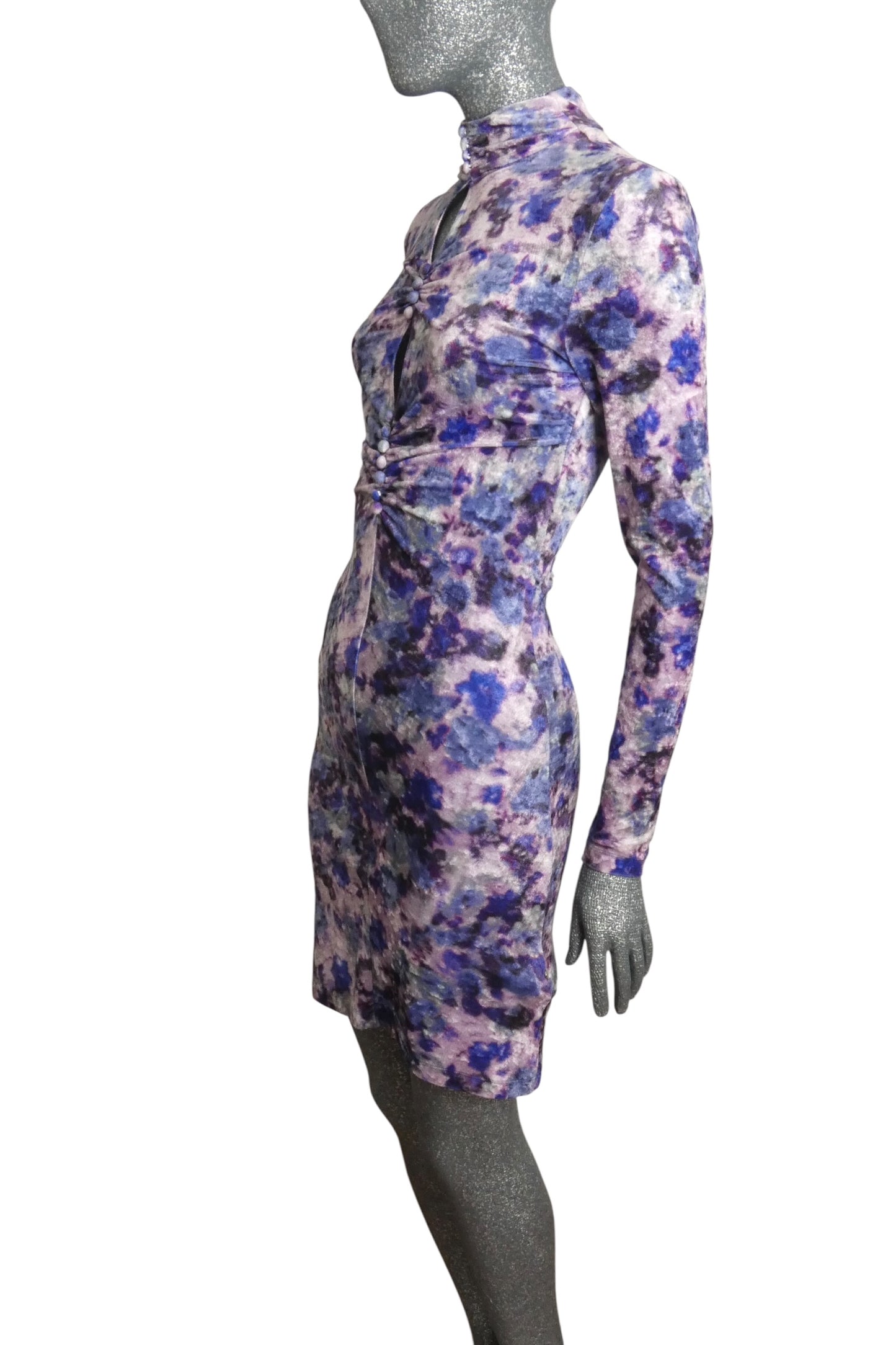 ISABEL MARANT-2022 Printed Velvet Dress, Size-6
