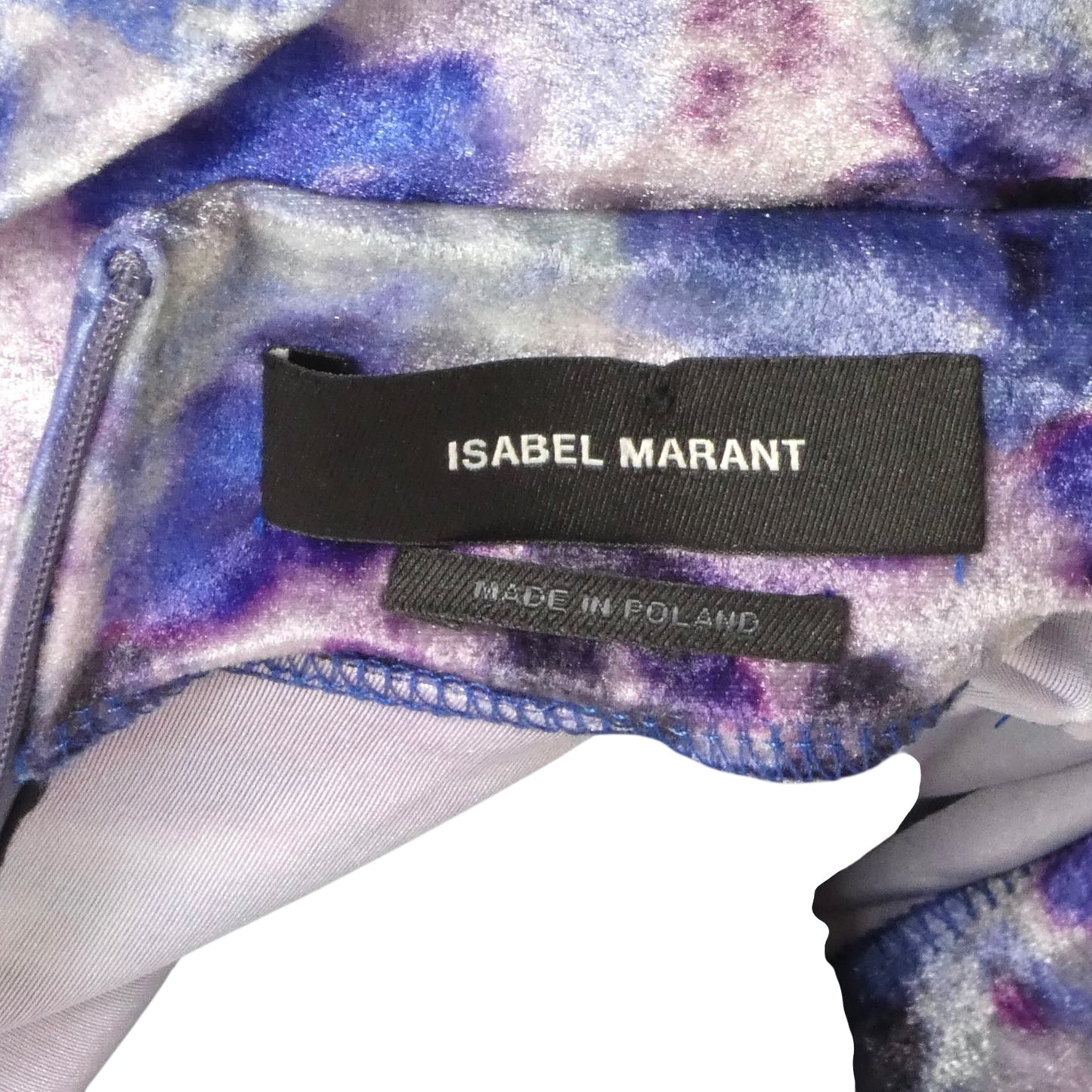 ISABEL MARANT-2022 Printed Velvet Dress, Size-6