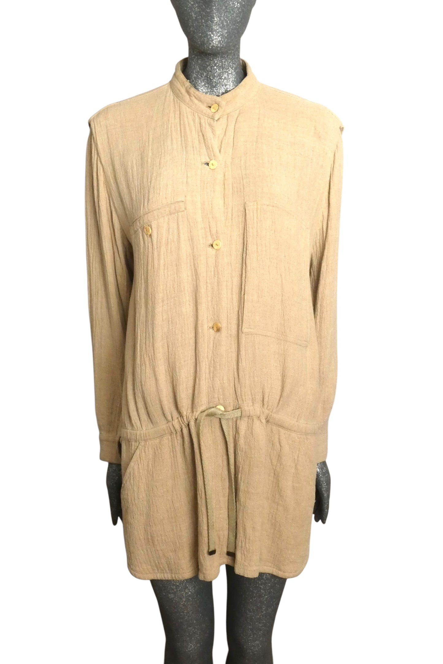 ISSEY MIYAKE - 1980s Linen Jacket, Size-Medium
