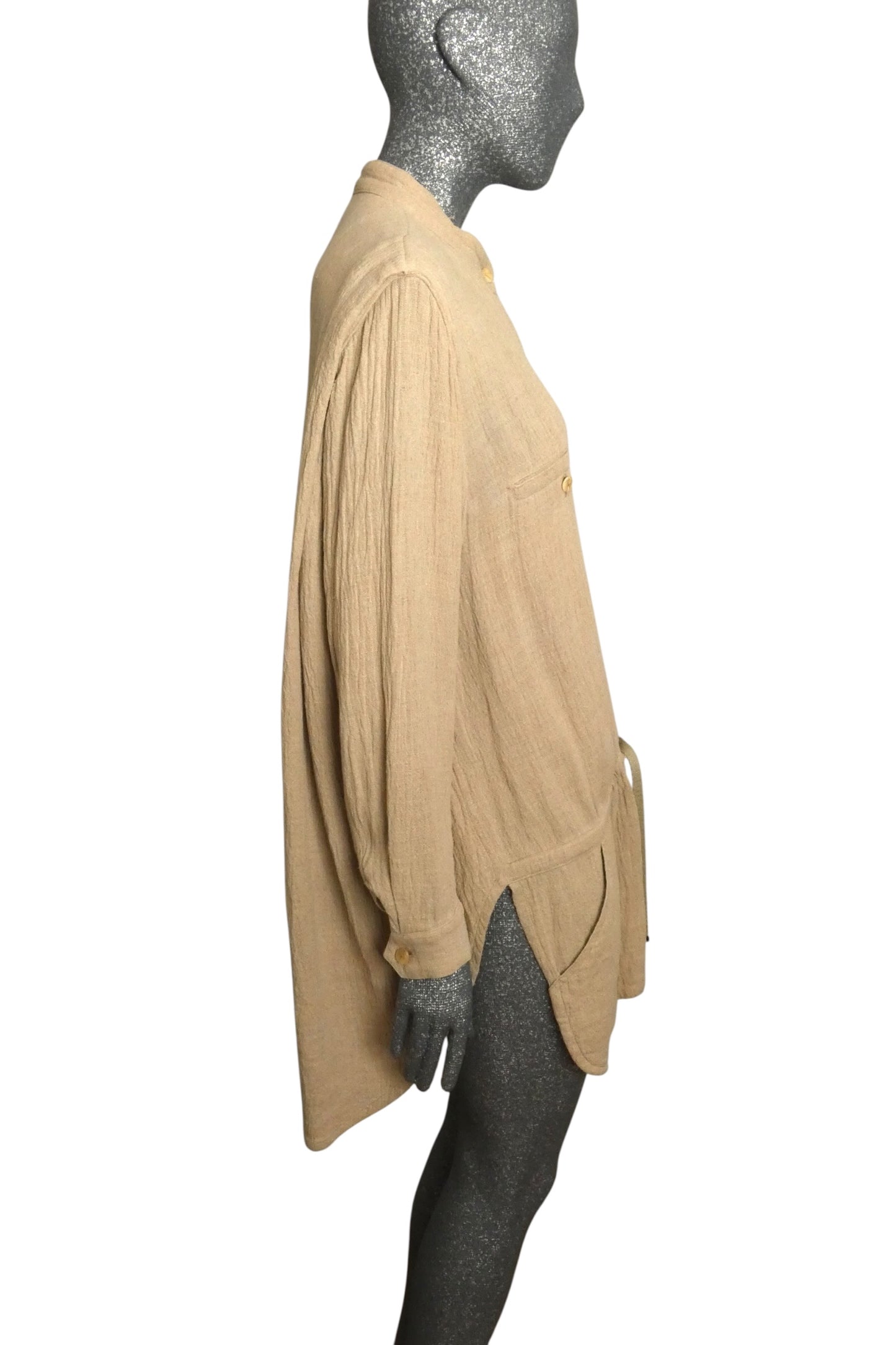 ISSEY MIYAKE - 1980s Linen Jacket, Size-Medium