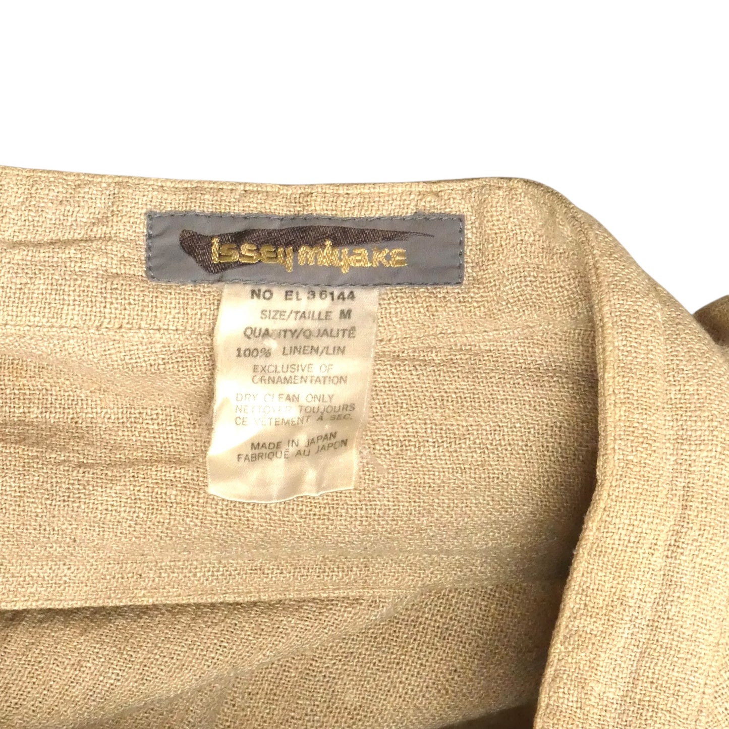 ISSEY MIYAKE - 1980s Linen Jacket, Size-Medium