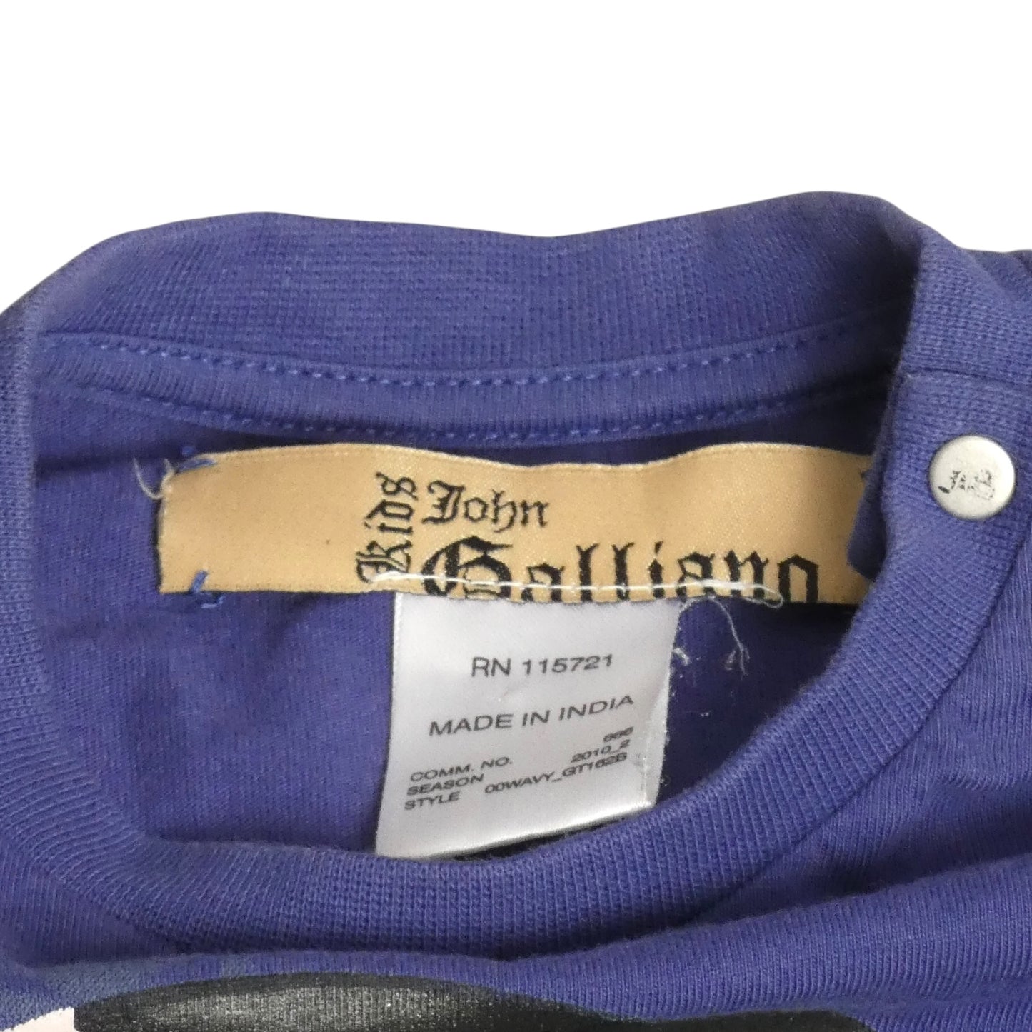 JOHN GALLIANO KIDS - Graphic Print Knit Shirt, Size-9 mos