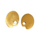KARL LAGERFELD - Gold Tone Metal Earrings