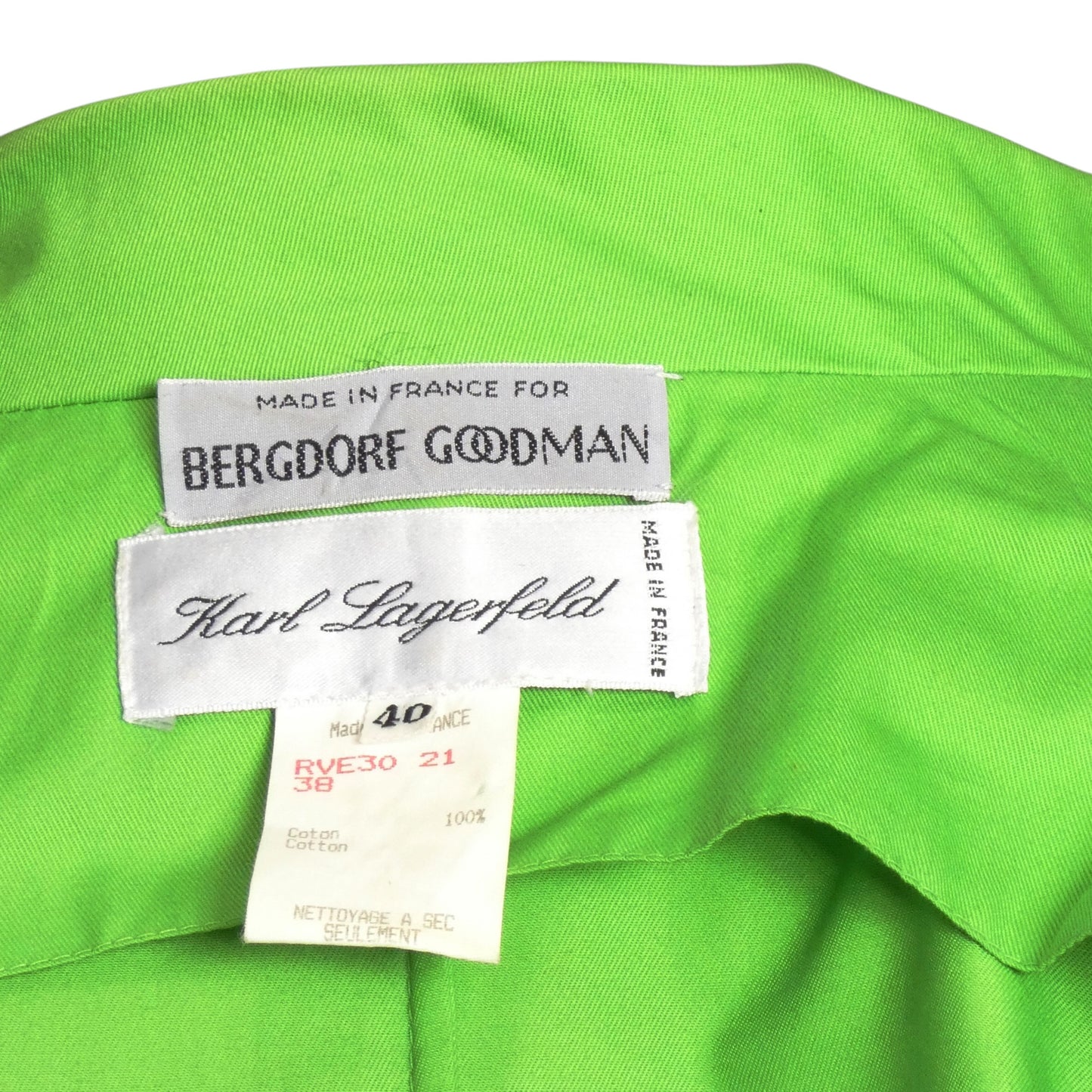 KARL LAGERFELD - 1980s Cotton Twill Jacket, Size-8