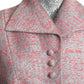 LILLI ANN - 1950s Blue & Pink Tweed Suit, Size-8