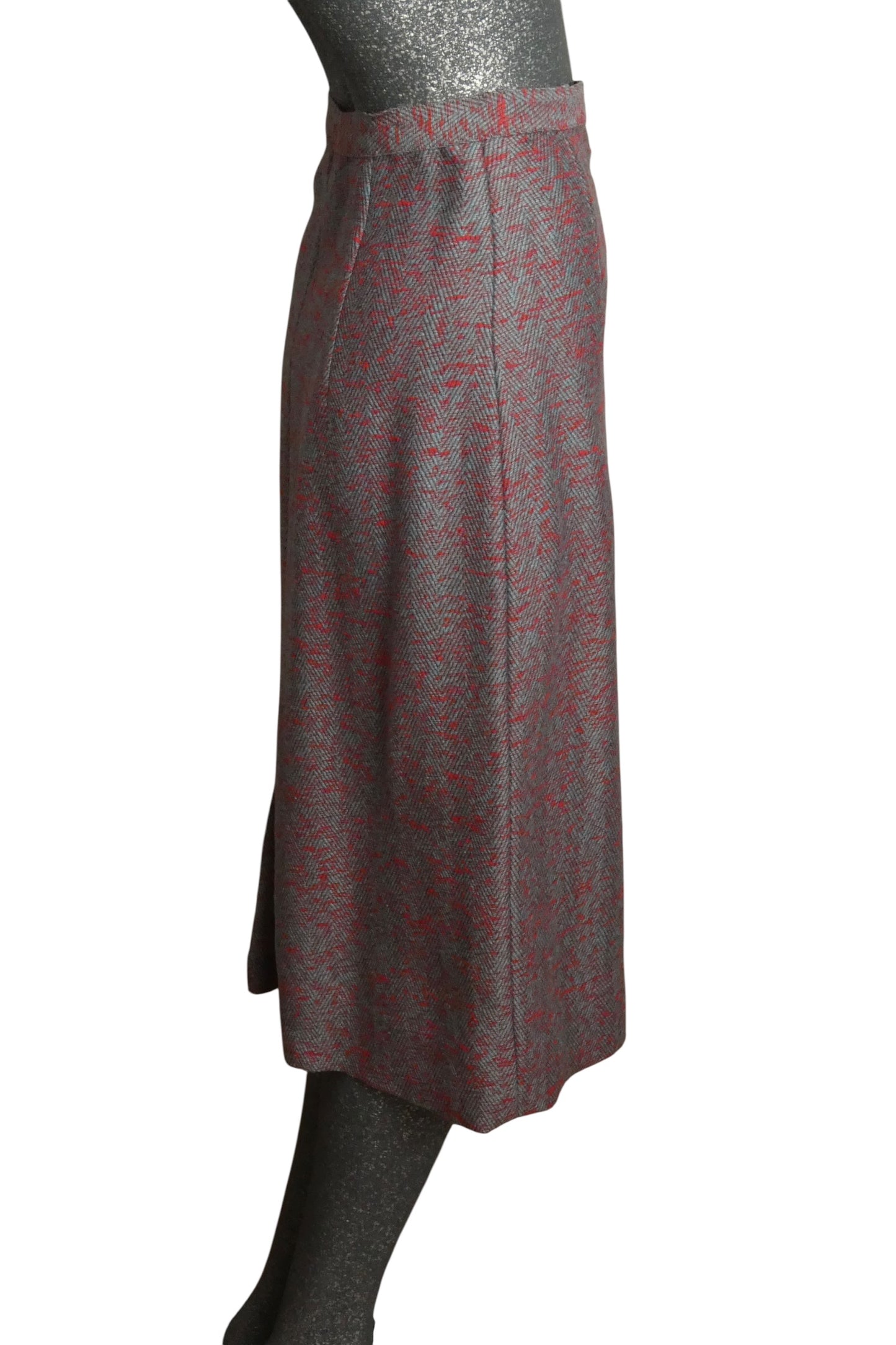 LILLI ANN - 1950s Blue & Pink Tweed Suit, Size-8