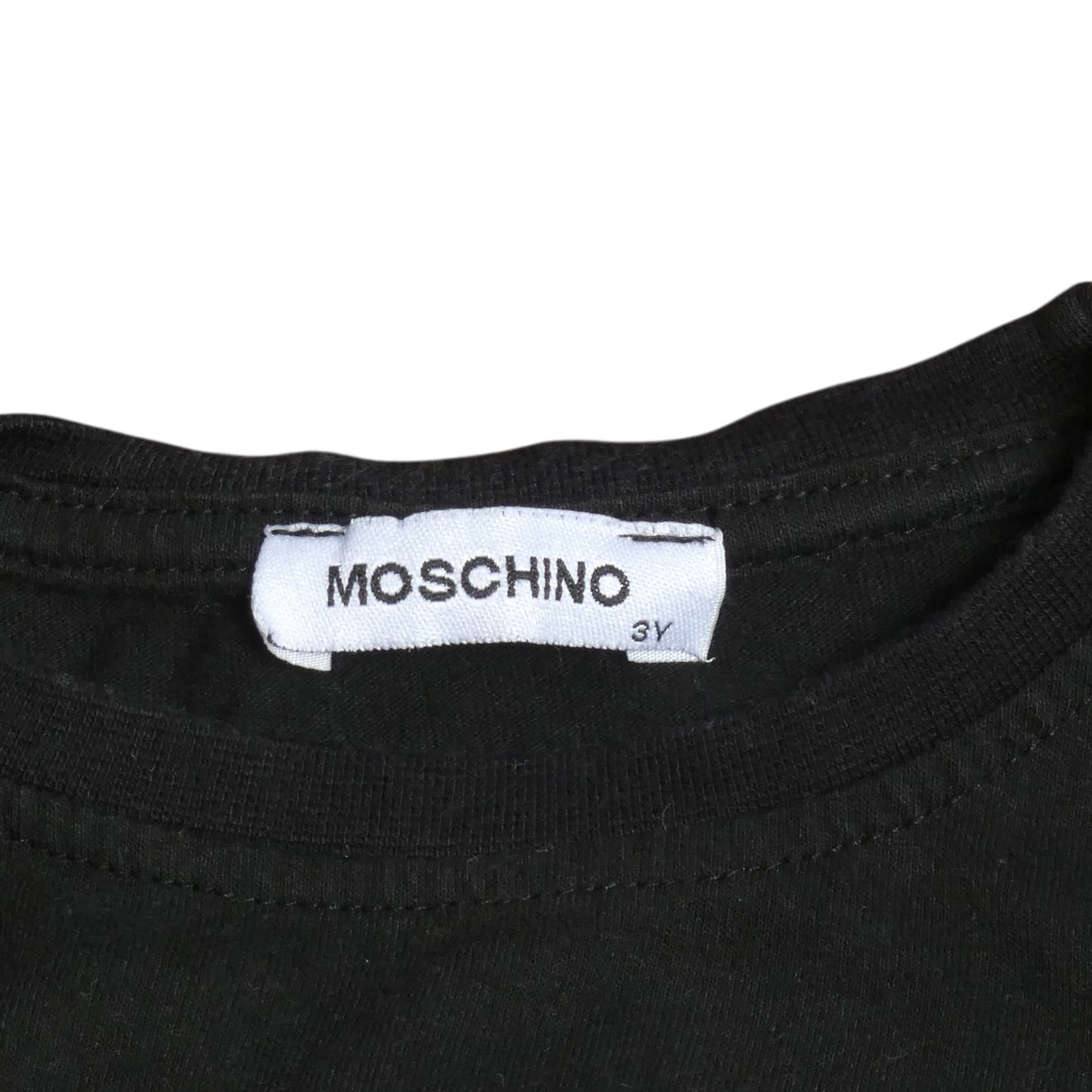 MOSCHINO - 2000s Cotton Varsity Patch T-Shirt, Size 3 Years