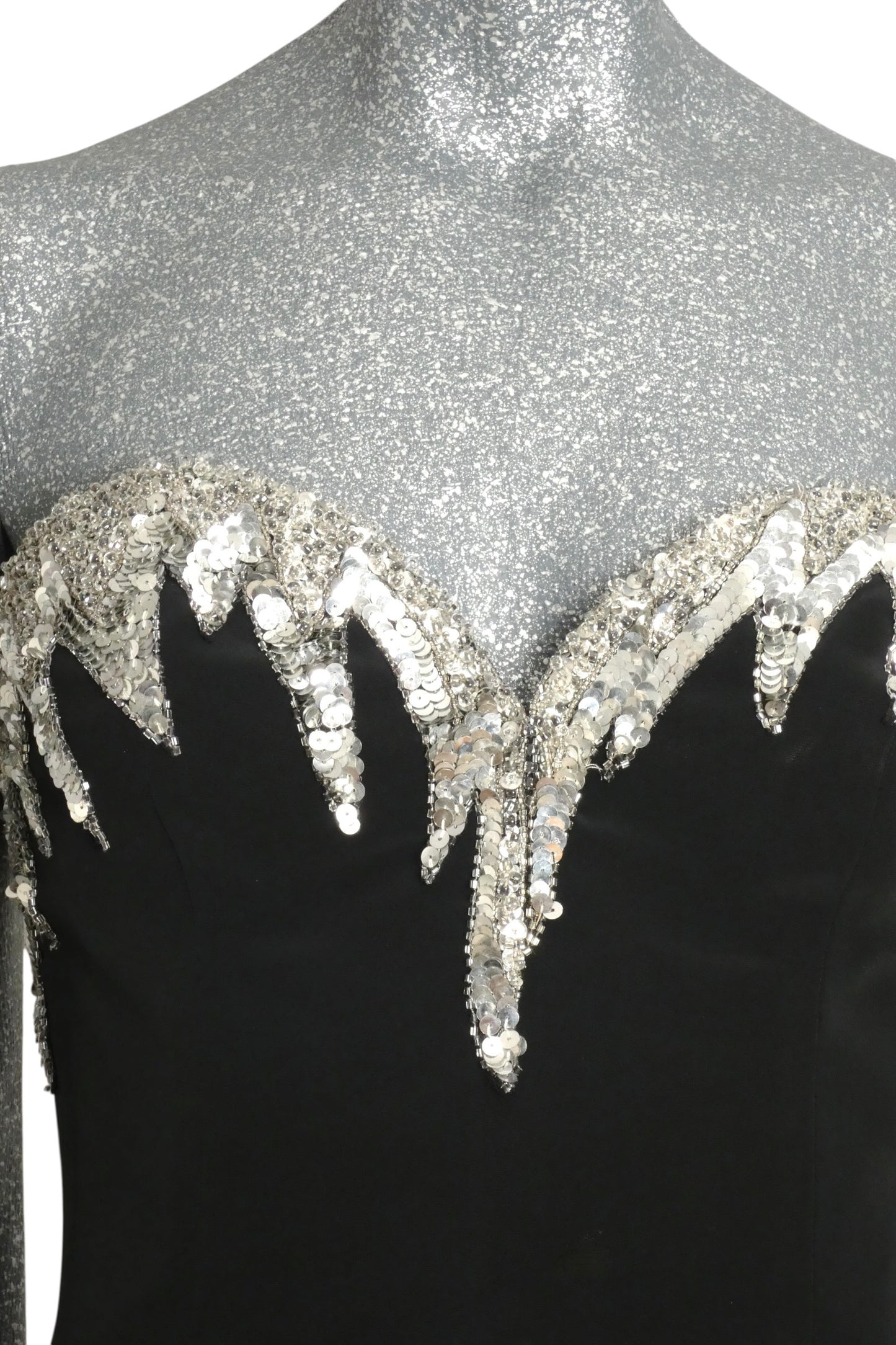 BOB MACKIE - Strapless Beaded Cocktail Dress, Size-8