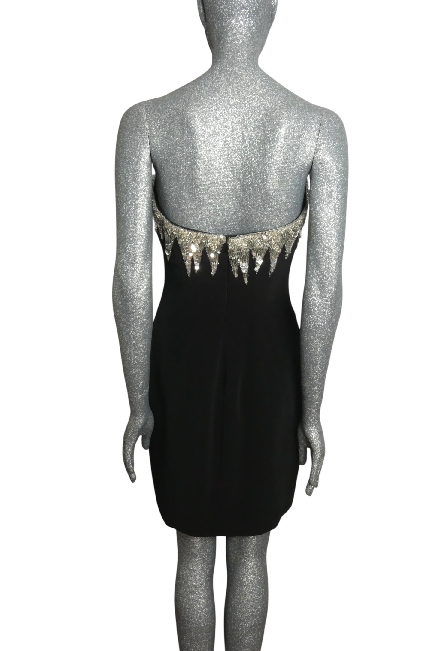 BOB MACKIE - Strapless Beaded Cocktail Dress, Size-8