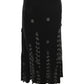 1990s Tassled Velvet Skirt, Size 2