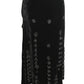 1990s Tassled Velvet Skirt, Size 2