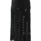 1990s Tassled Velvet Skirt, Size 2