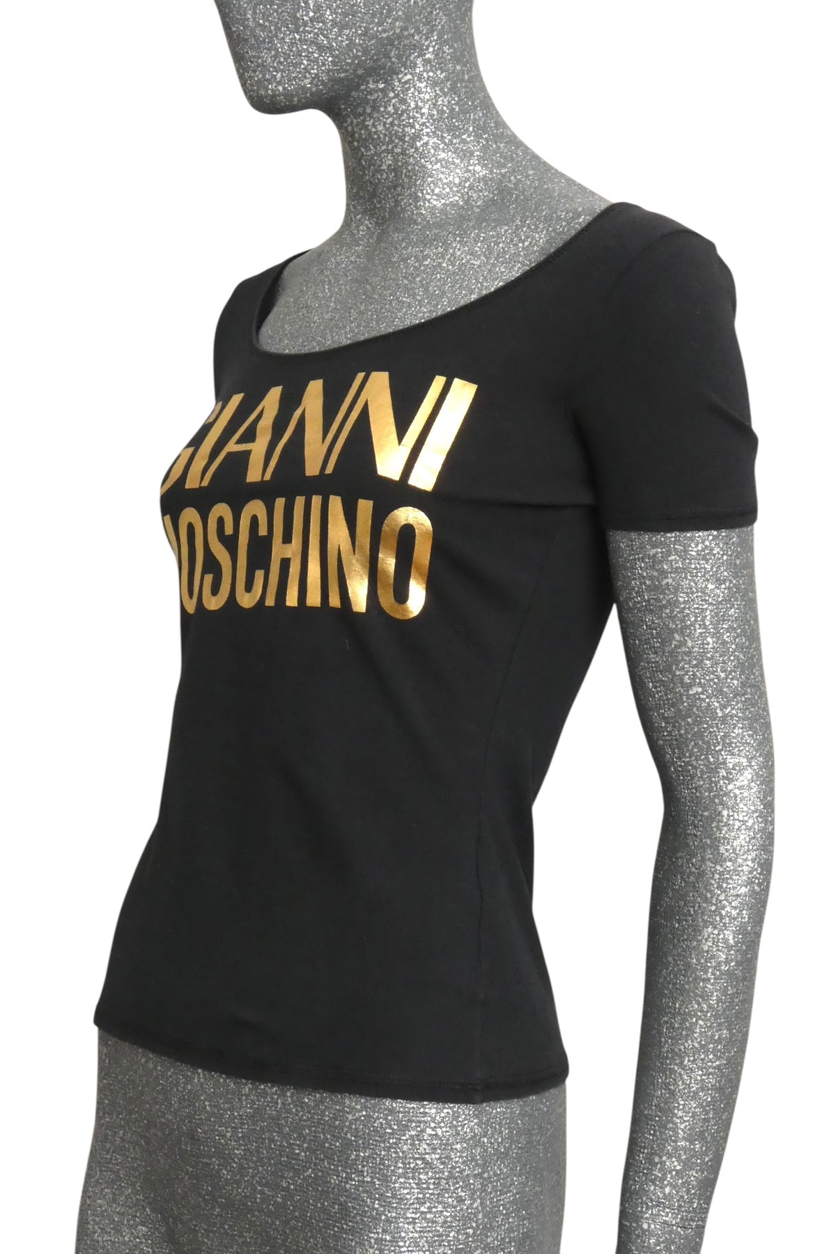 MOSCHINO JEANS - 1990s Cotton "Gianni Moschino" T-Shirt, Size-8