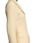 MOSCHINO CHEAP & CHIC - 1990s Ivory Floral Embroidered Blazer, Size-6