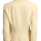 MOSCHINO CHEAP & CHIC - 1990s Ivory Floral Embroidered Blazer, Size-6