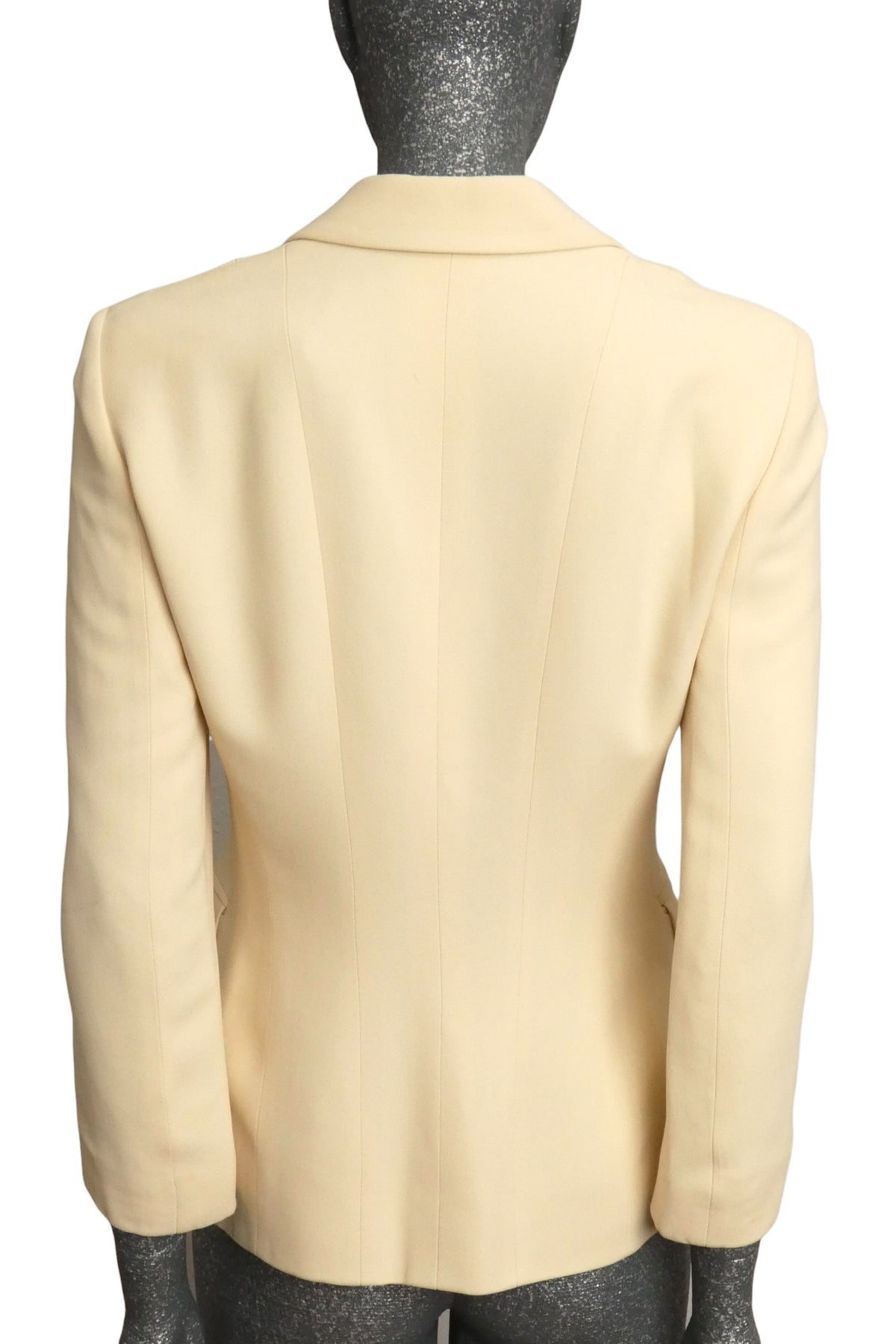 MOSCHINO CHEAP & CHIC - 1990s Ivory Floral Embroidered Blazer, Size-6