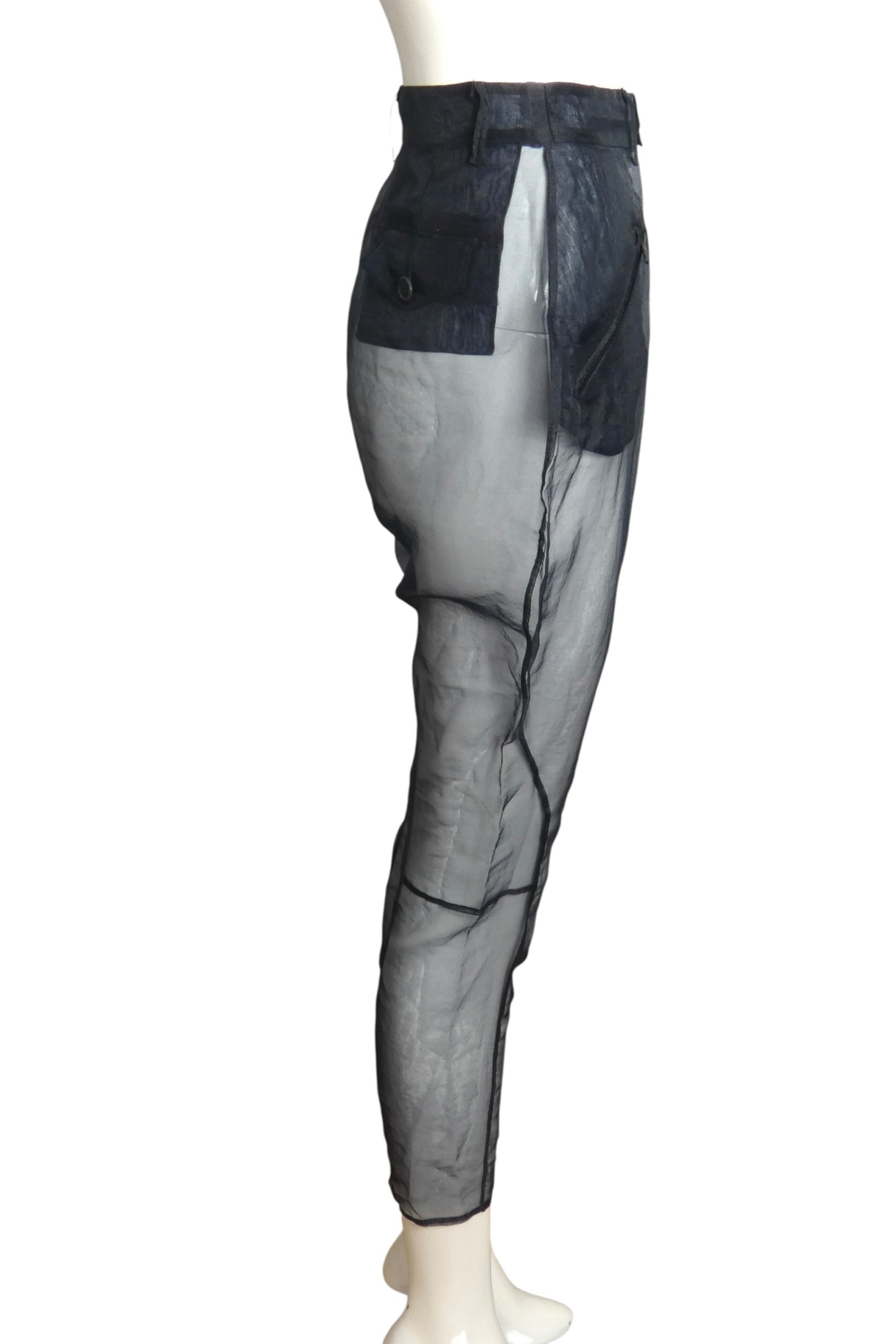 MOSCHINO - 2000s Crystal Organza Pant Ensemble, Size-8