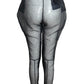 MOSCHINO - 2000s Crystal Organza Pant Ensemble, Size-8