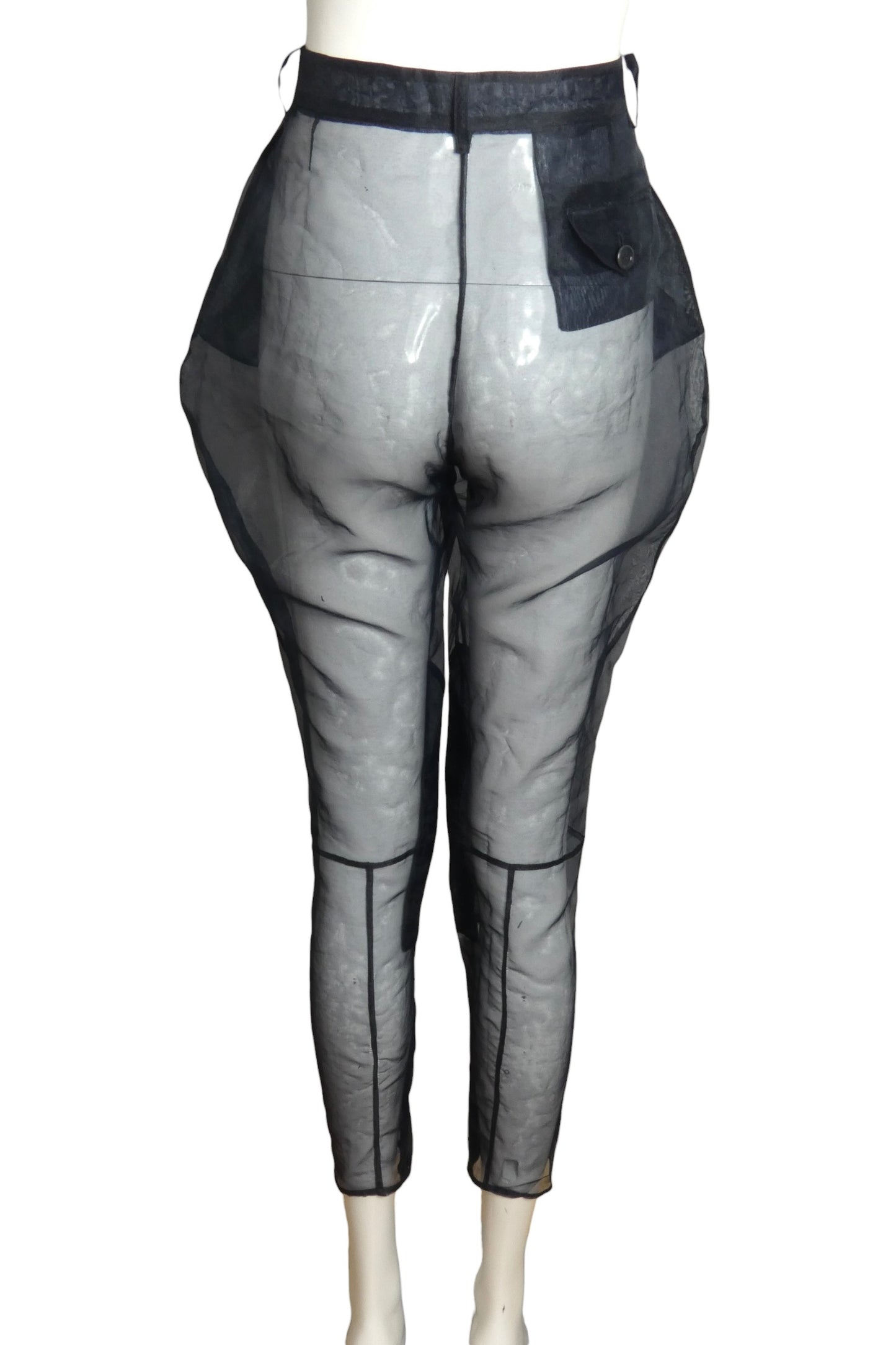 MOSCHINO - 2000s Crystal Organza Pant Ensemble, Size-8
