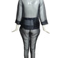 MOSCHINO - 2000s Crystal Organza Pant Ensemble, Size-8