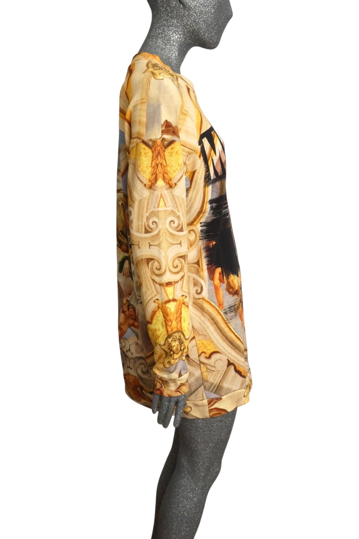MOSCHINO COUTURE! - 2017 Cotton Print Sweatshirt Dress, Size-10