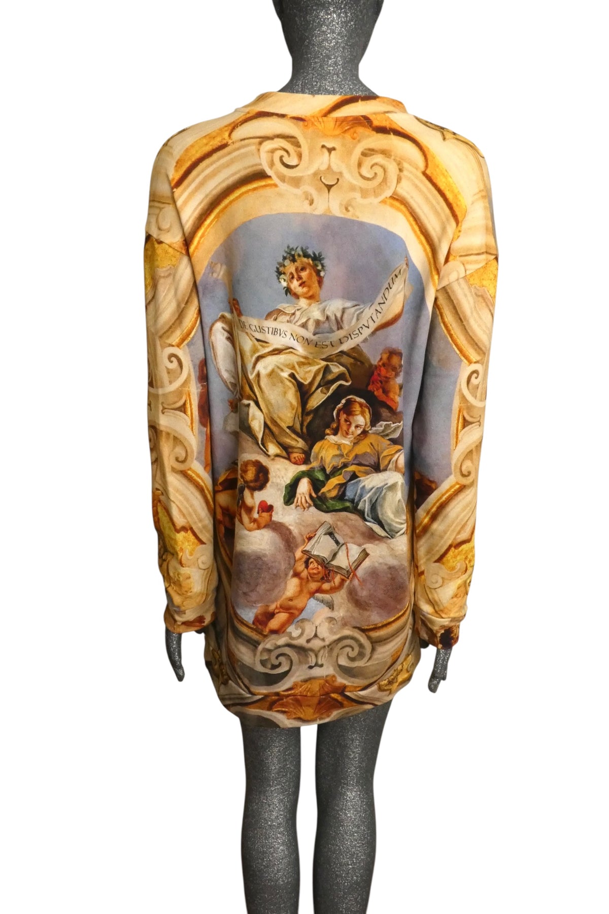 MOSCHINO COUTURE! - 2017 Cotton Print Sweatshirt Dress, Size-10