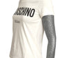 MOSCHINO COUTURE! - 2017 NWT "FAUXSCHINO" T-shirt, Size-4