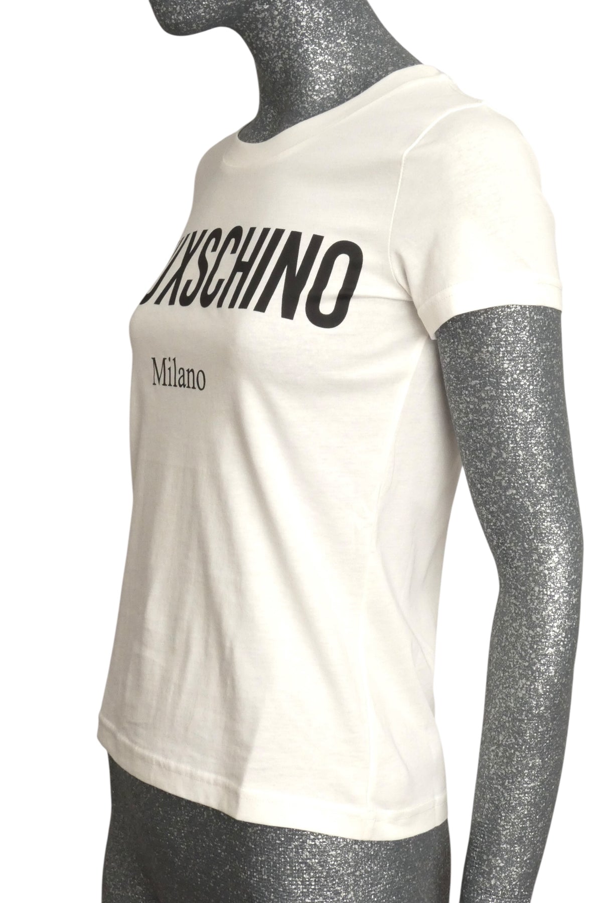 MOSCHINO COUTURE! - 2017 NWT "FAUXSCHINO" T-shirt, Size-4