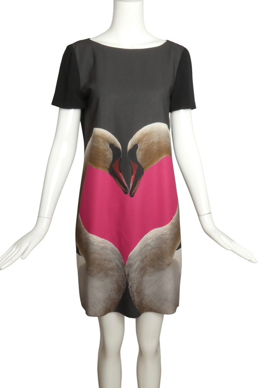 MOSCHINO CHEAP & CHIC - 2013 Rayon Print Shift Dress, Size-8
